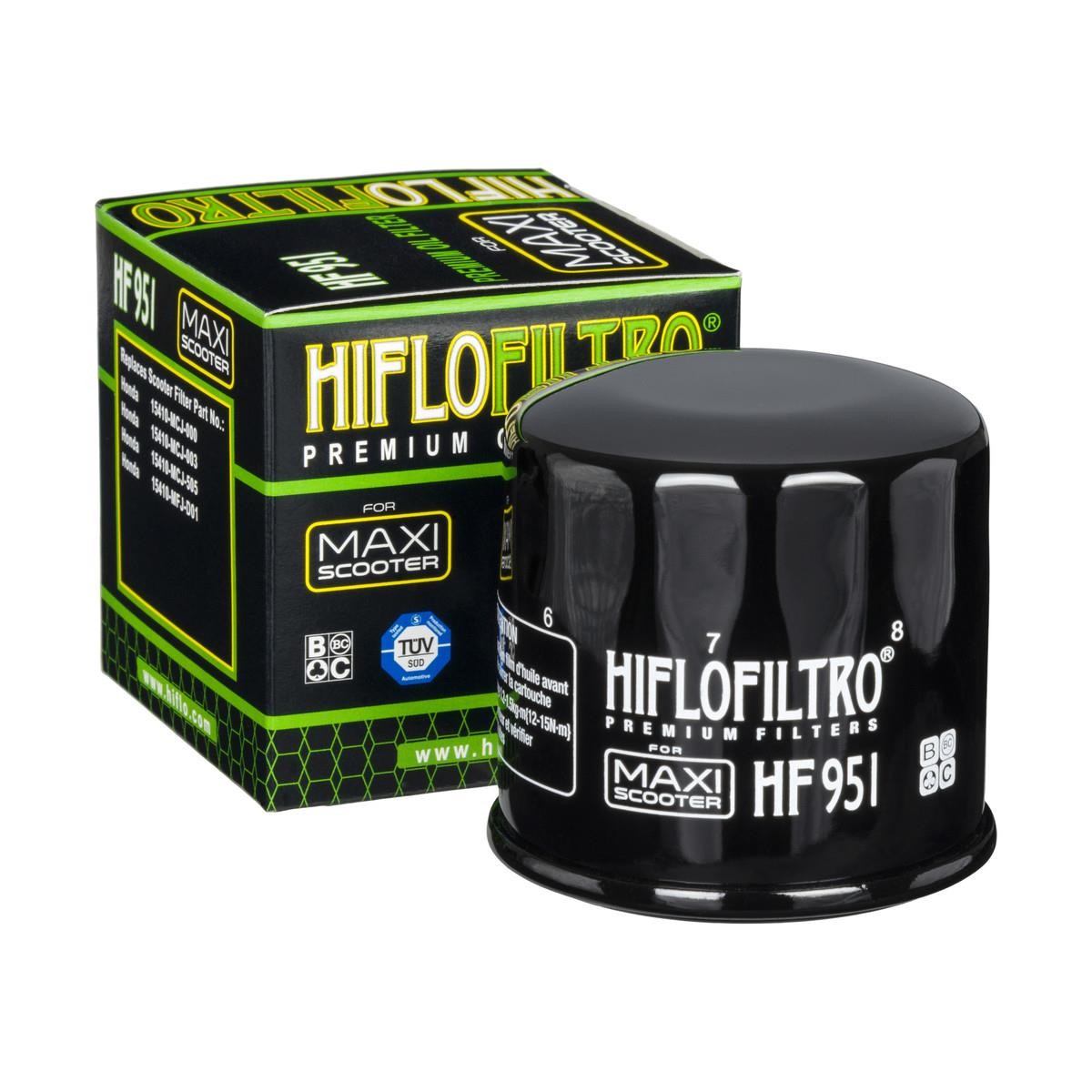 Hiflo HONDA Forza250/ADV350, Silverwing400 , Yamaha TMax530/560 Yağ Filtresi HF951
