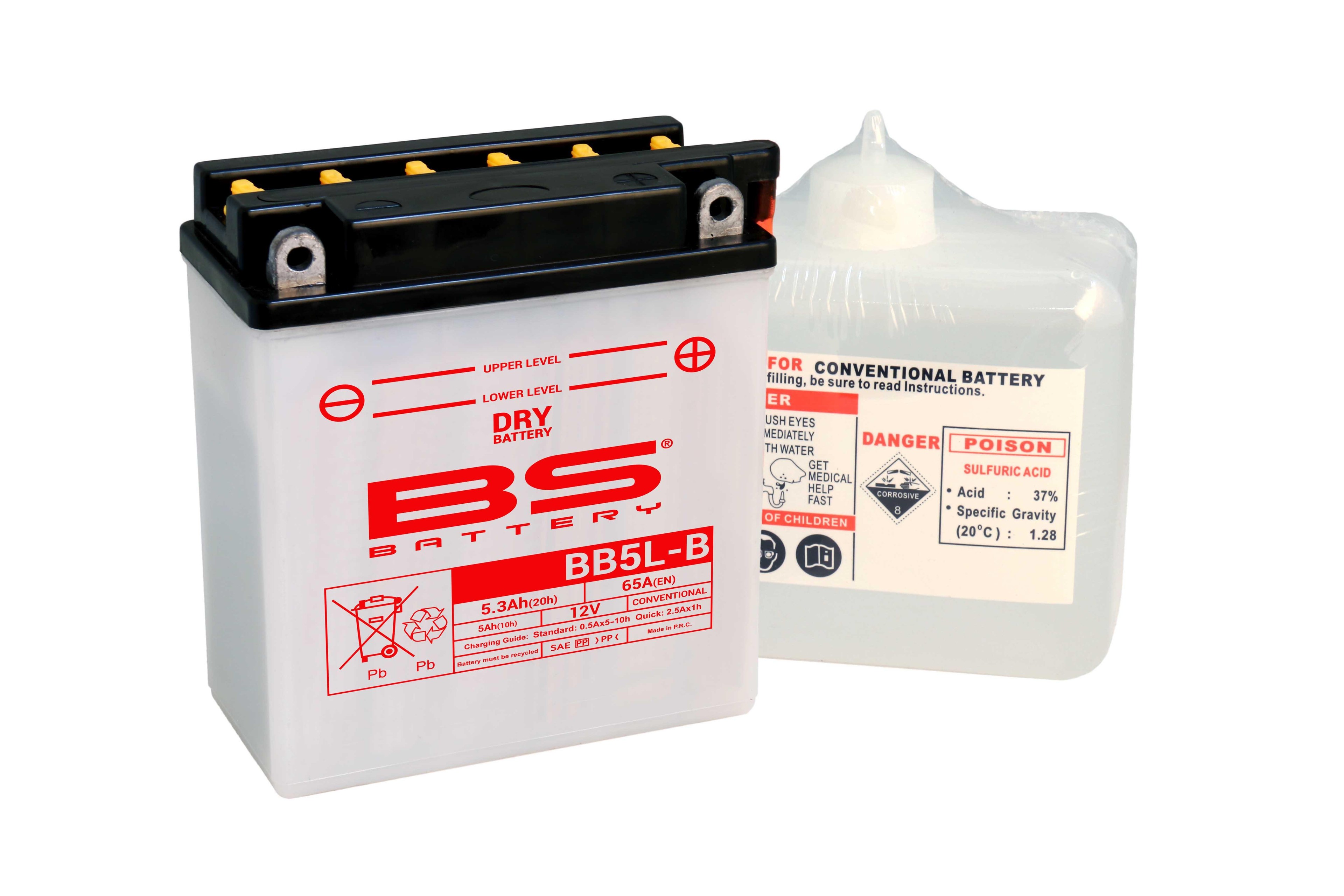 BS BATTERY BB5L-B (DRY) Motosiklet Aküsü