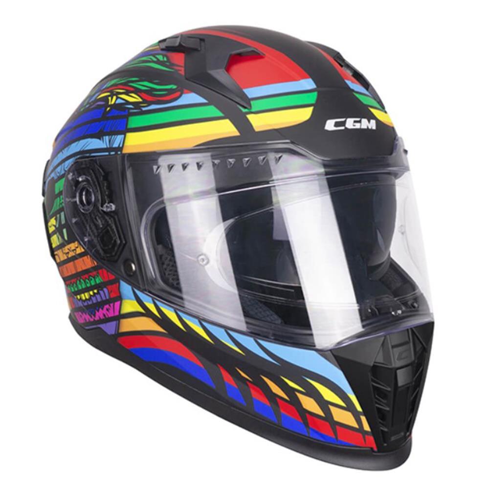CGM 311X BLAST SKULL KAPALI KASK Gökkuşağı XXL