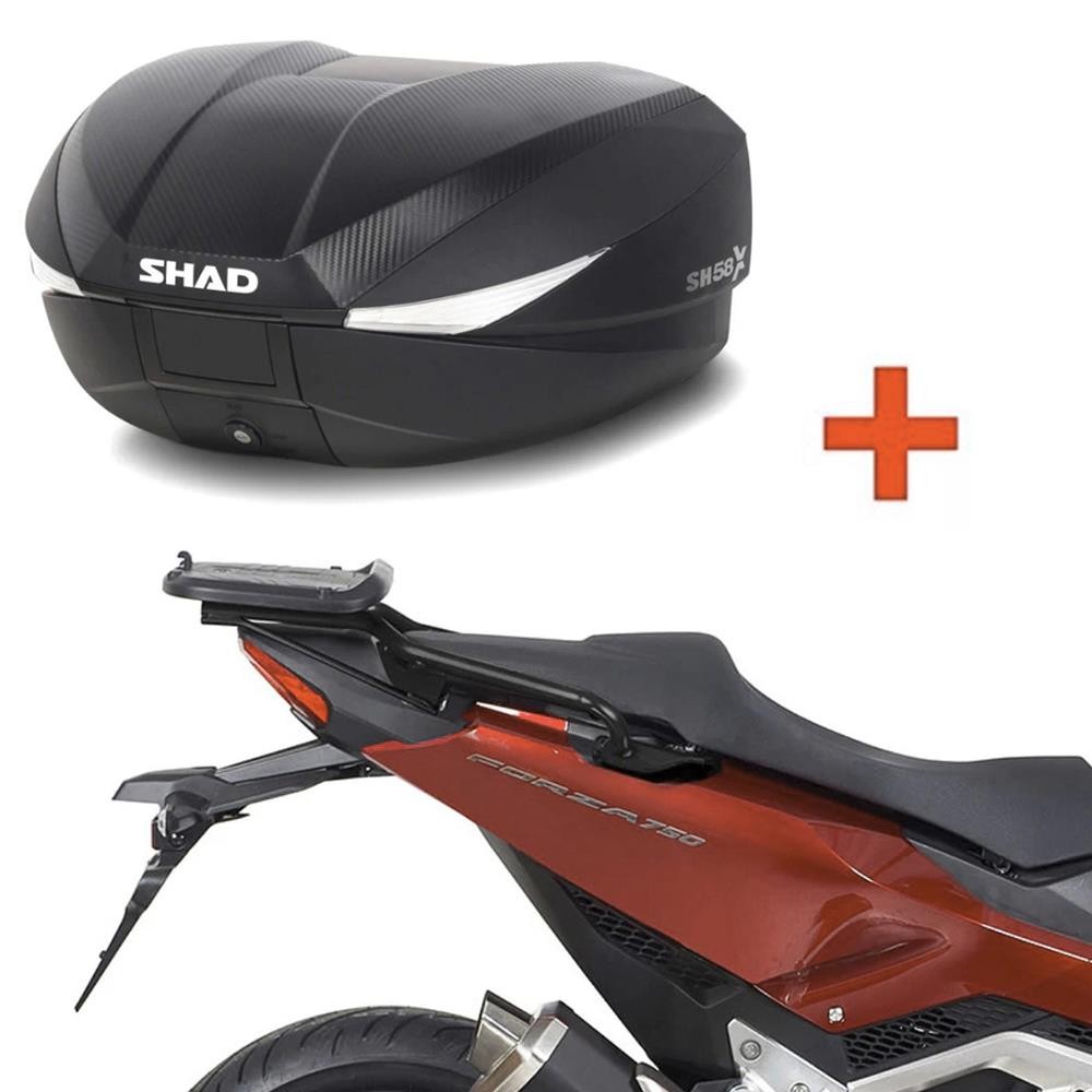 Shad X-ADV / Forza 750 (2021-2025) SH58X Genişleyebilir Topcase ve Bağlantı Demiri Seti