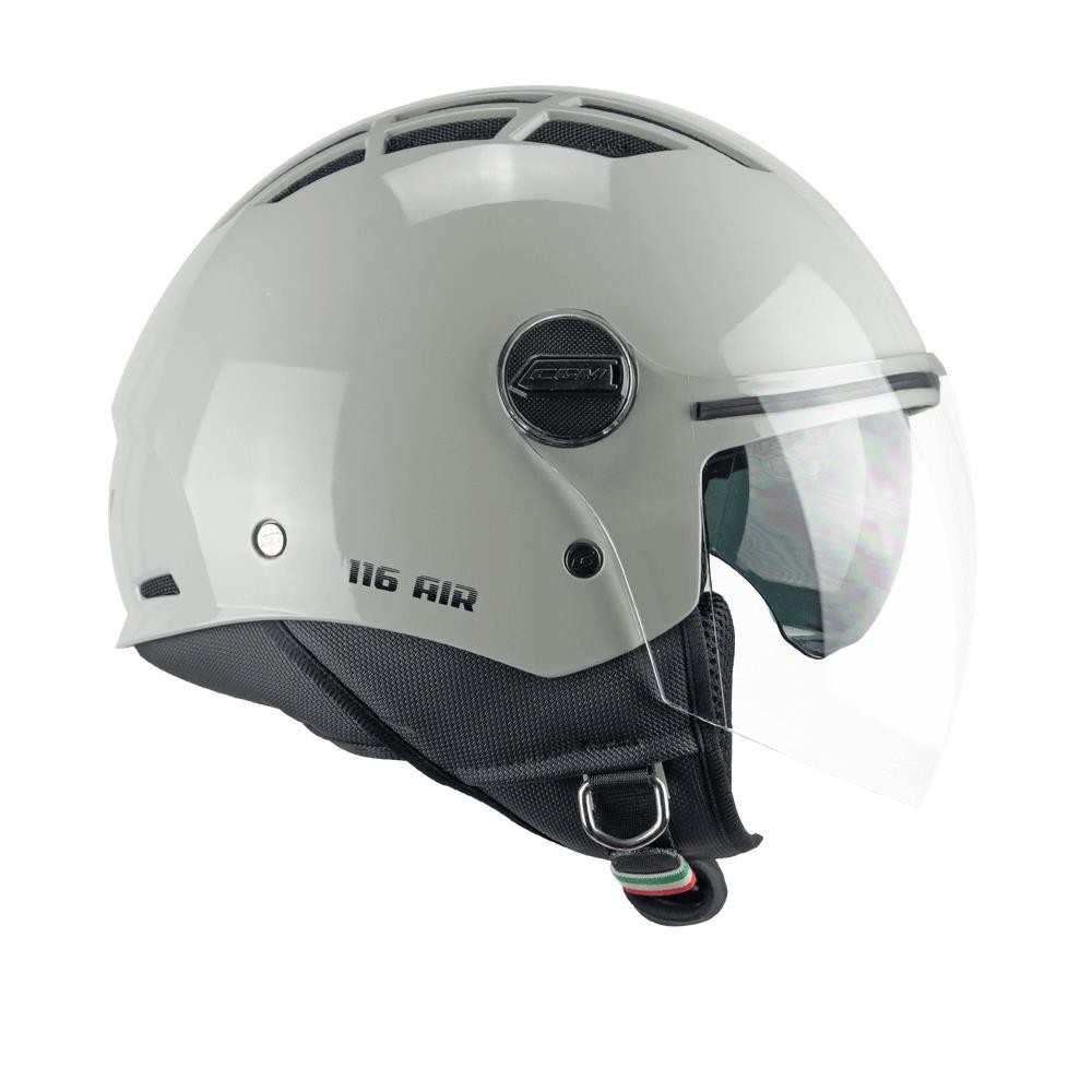 CGM 116A AIR Açık Kask GRİ Uzun Vizör+Güneş Vizörlü -S