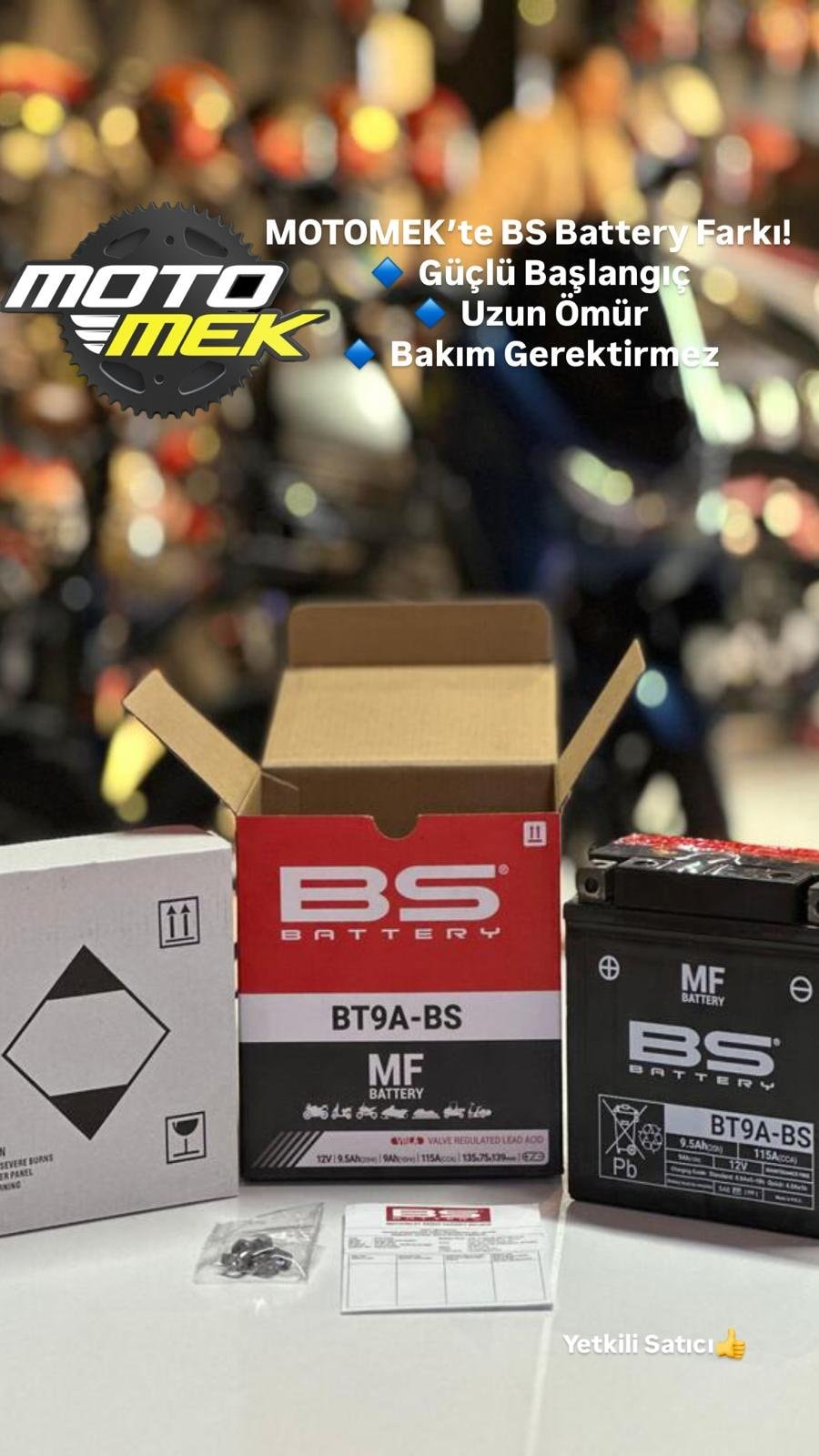 CF MOTO 250 CLX UYUMLU BS BATTERY BT9A-BS MOTOSİKLET AKÜSÜ YT9A