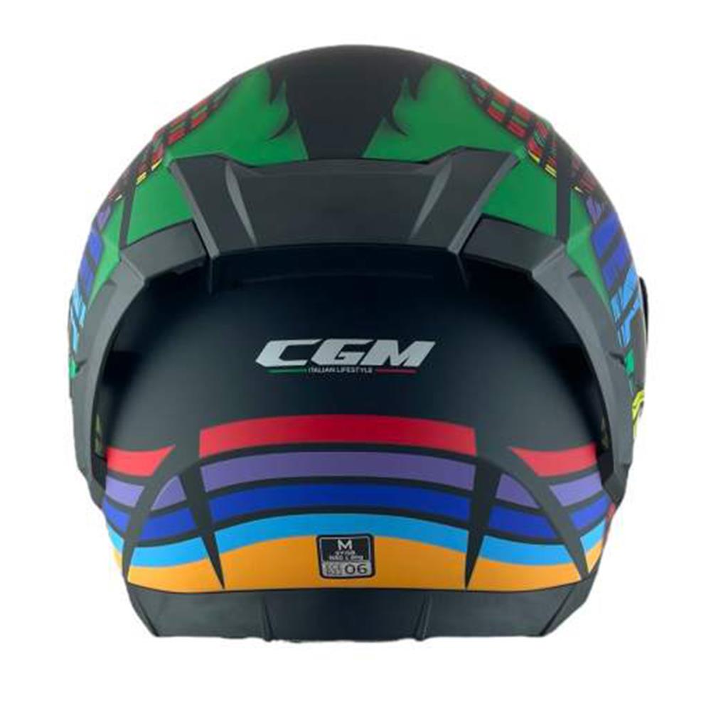 CGM 311X BLAST SKULL KAPALI KASK Gökkuşağı XXL