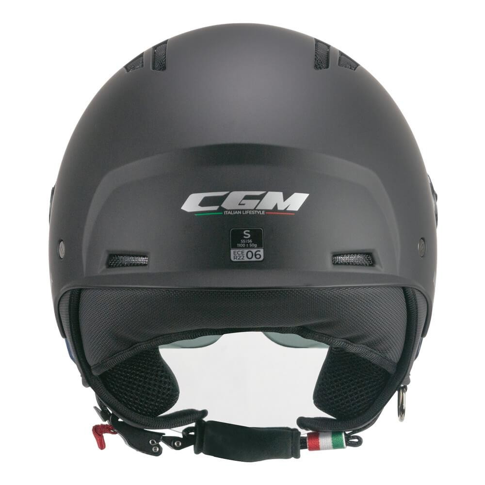CGM 116A AIR Açık Kask SİYAH Uzun Vizör+Güneş Vizörlü -L