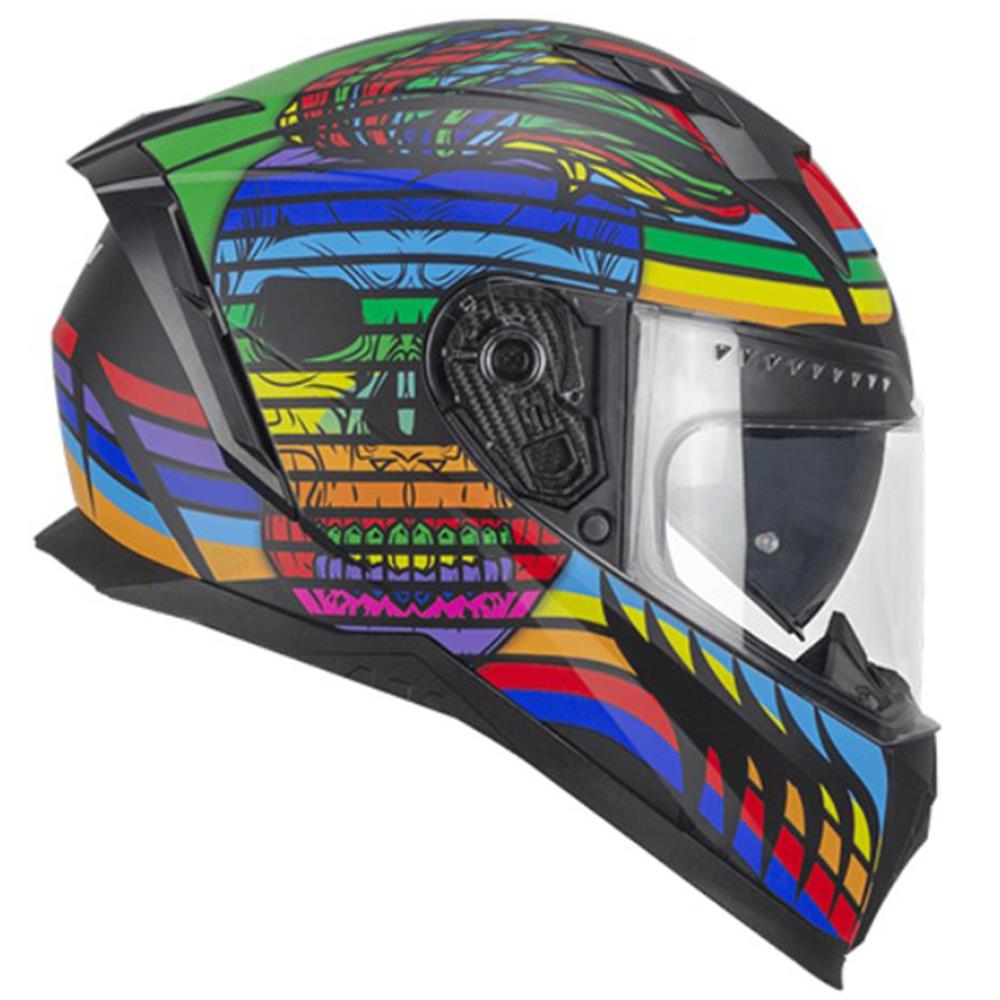 CGM 311X BLAST SKULL KAPALI KASK Gökkuşağı S