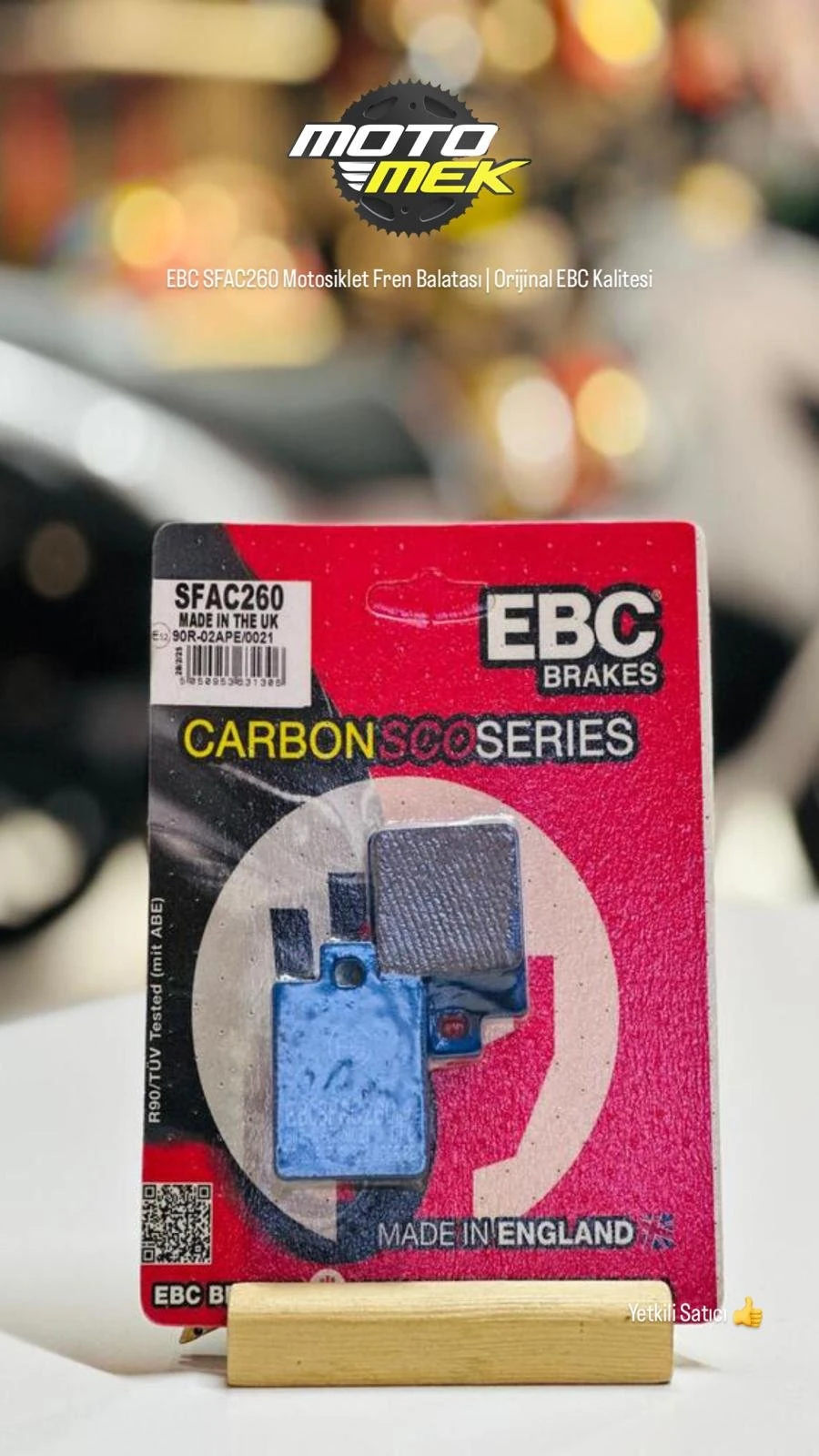 EBC SFAC260 Motosiklet Fren Balatası | Orijinal EBC Kalitesi