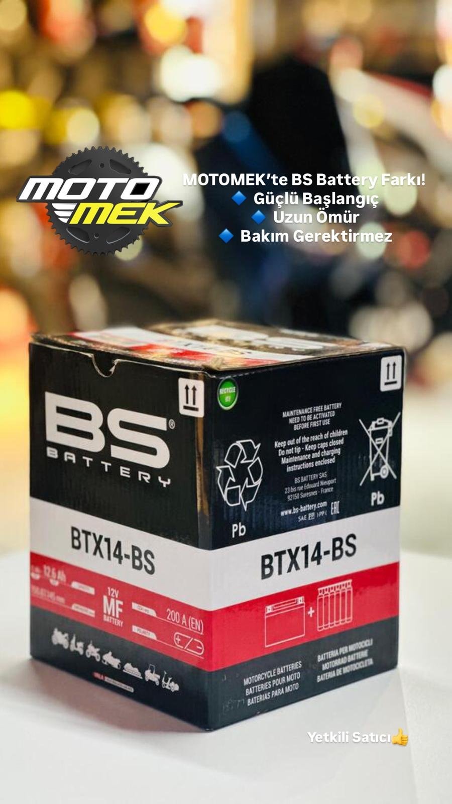 APRILIA Caponord 1200/Caponord 1200 Rally UYUMLU BS BATTERY BTX14-BS MOTOSİKLET AKÜSÜ