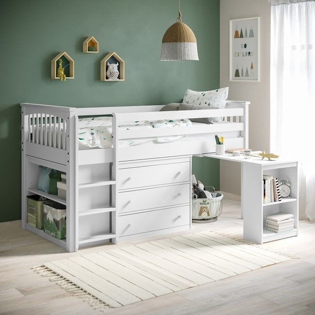 Ranza 574 Çekilebilir Çalışma Masalı Bol Çekmeceli Tek Kişilik Ranza Modeli