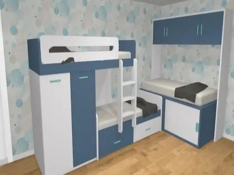 Katlanir Ranza Ranza Modeli R-443 Dolaplı Ranza - Ek Dolaplı Kapaklı Ranza - Önden ...