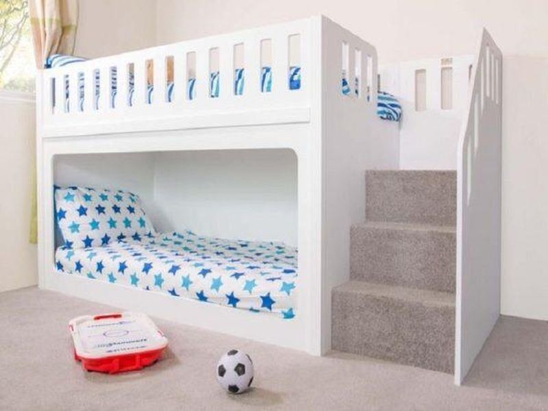 Ranza 172 Bebekler Ve Çocuklar İçin Korkuluklu Yandan Merdivenli Çekmeceli Çitli Ranza