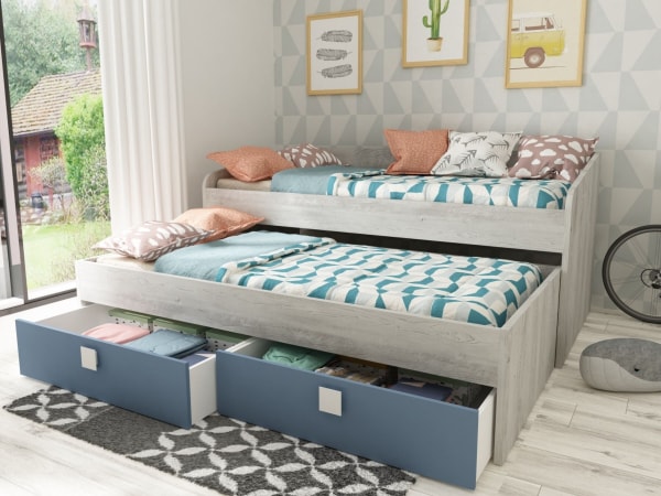 Ranza 620 İki Kişilik Altı Çekmeceli Yavrulu Karyola Ranza Modeli 