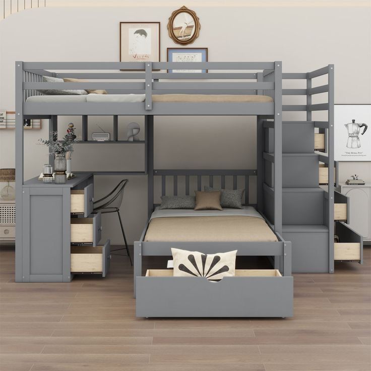 Ranza 558 Çekmeceli Çalışma Masalı Bol Yuvalı İki Kişilik Ranza Modeli