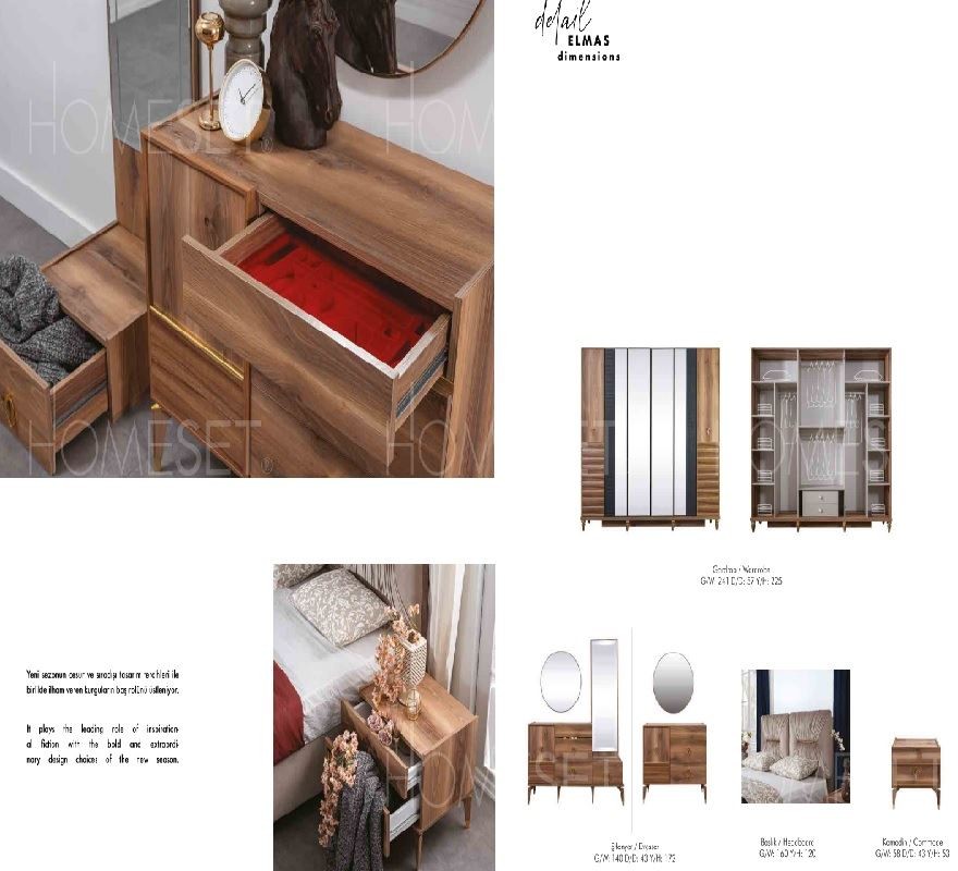 Luxury Paris Yatak Odası Takımı