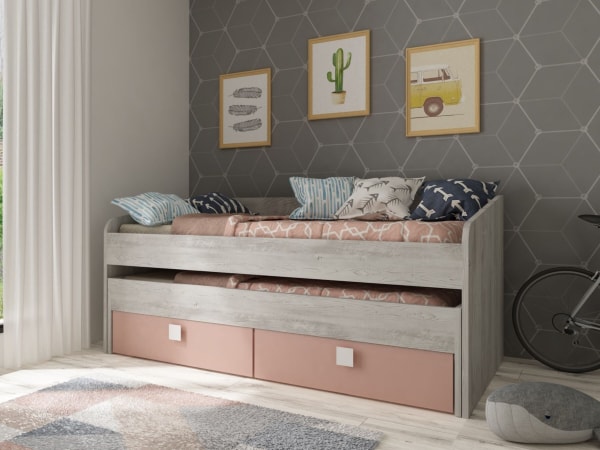 Ranza 620 İki Kişilik Altı Çekmeceli Yavrulu Karyola Ranza Modeli 