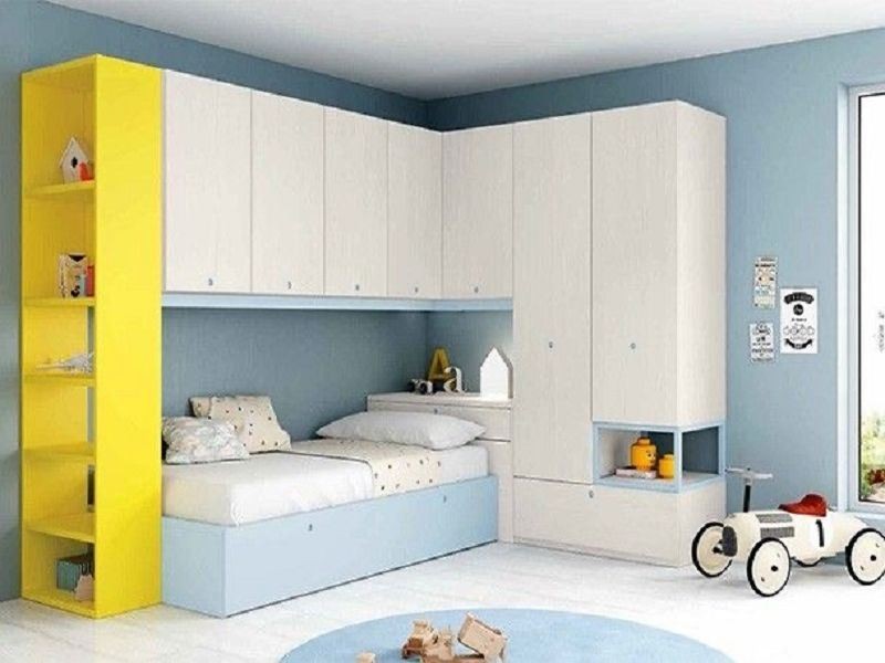 Ranza 312 Duvar Dolaplı Raflı Tek Kişilik Geniş Yatak Modeli