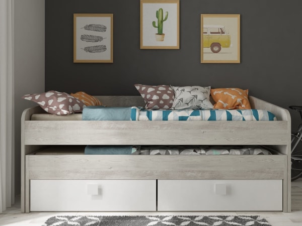 Ranza 620 İki Kişilik Altı Çekmeceli Yavrulu Karyola Ranza Modeli 