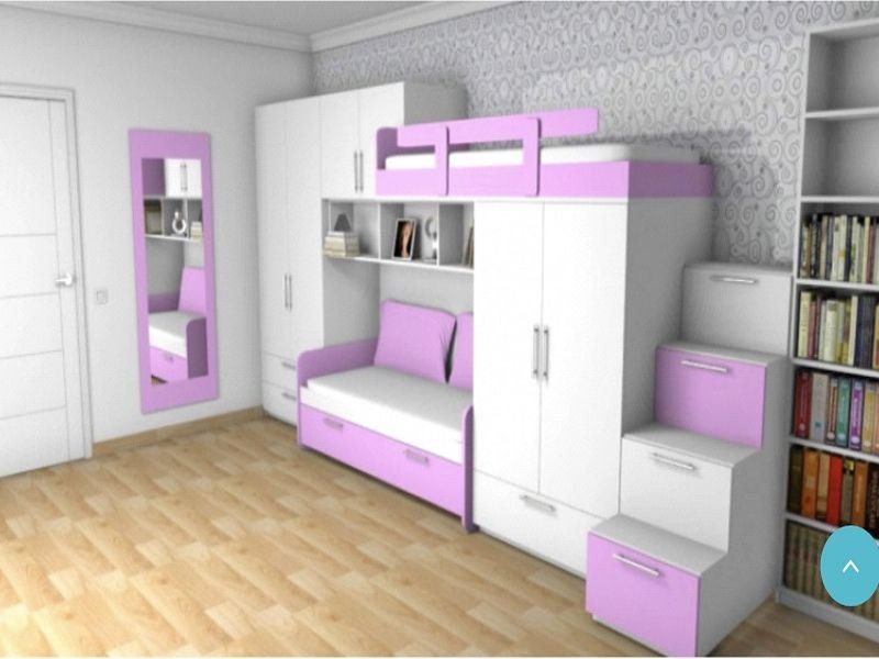 Ranza 304 Dolaplı Raflı Yuvalı Merdiven Ve Çekmeceli Ranza