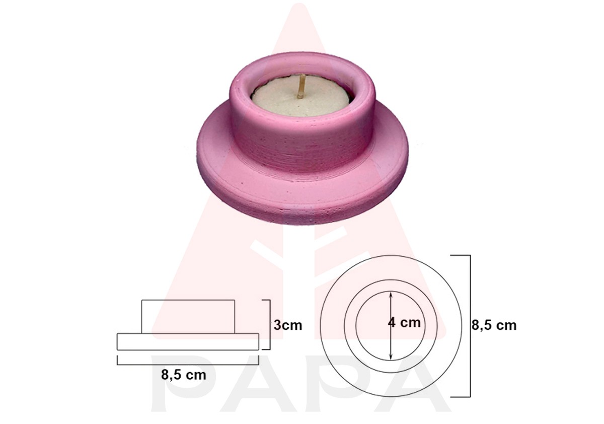 Dekoratif Tealight Mumluk Silikon Kalıp 