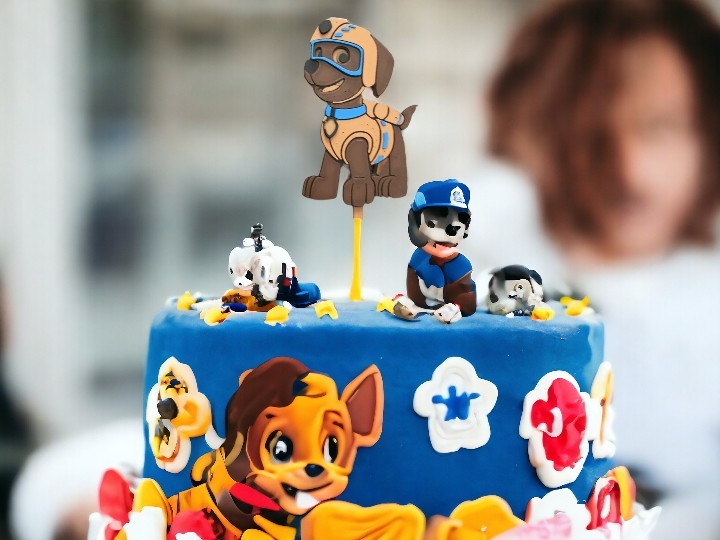 Zuma Paw Patrol Çubuklu Pasta Üstü Süsü