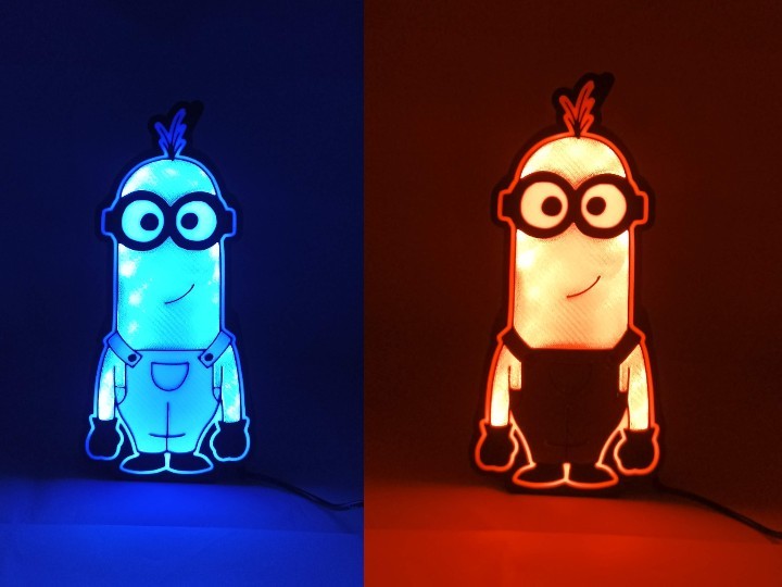 Minion Ken Led Masaüstü Aydınlatma Renkli Uzaktan Kumandalı 