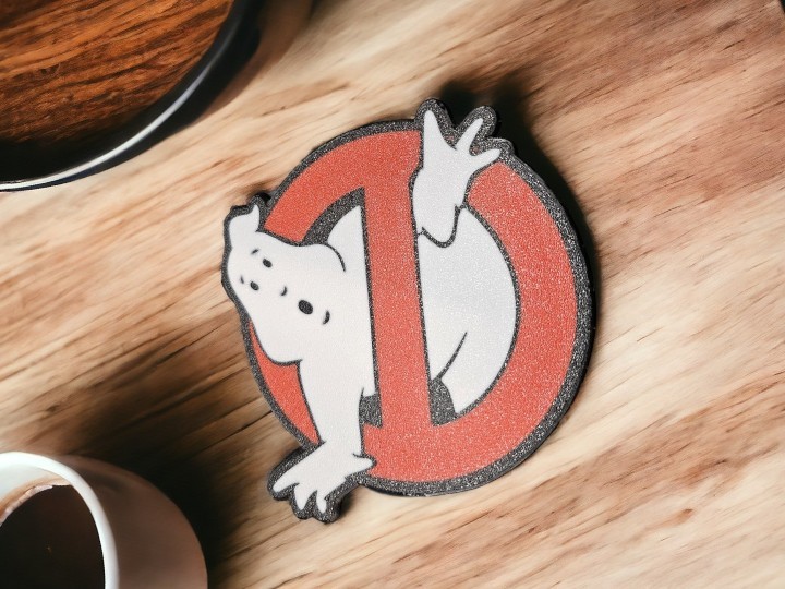 GhostBusters Hayalet Avcıları Kaymaz Tabanlı Bardak Altlığı (8,7 cm)