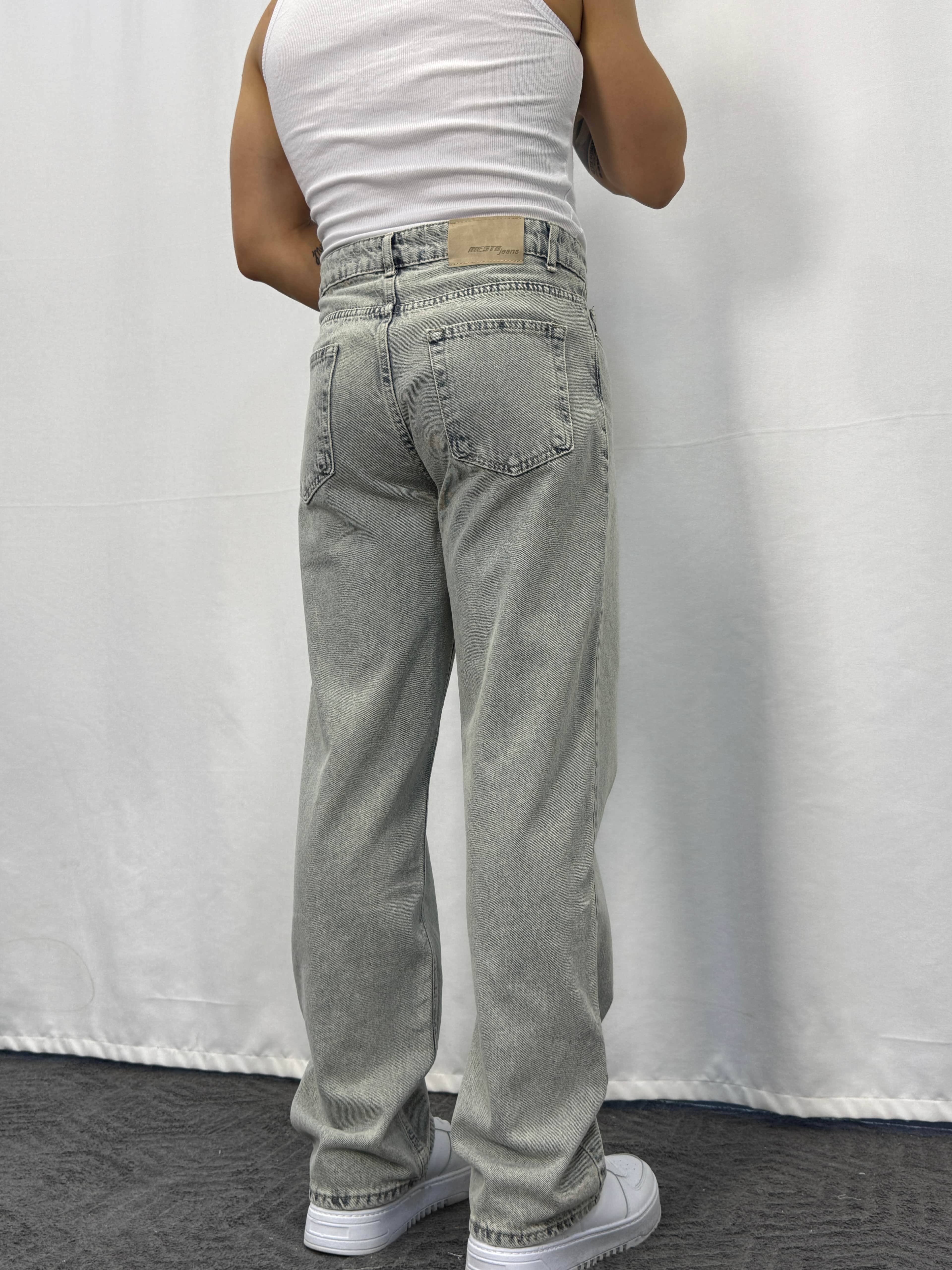 Giesto Baggy Fit Jean  - Buz Rengi
