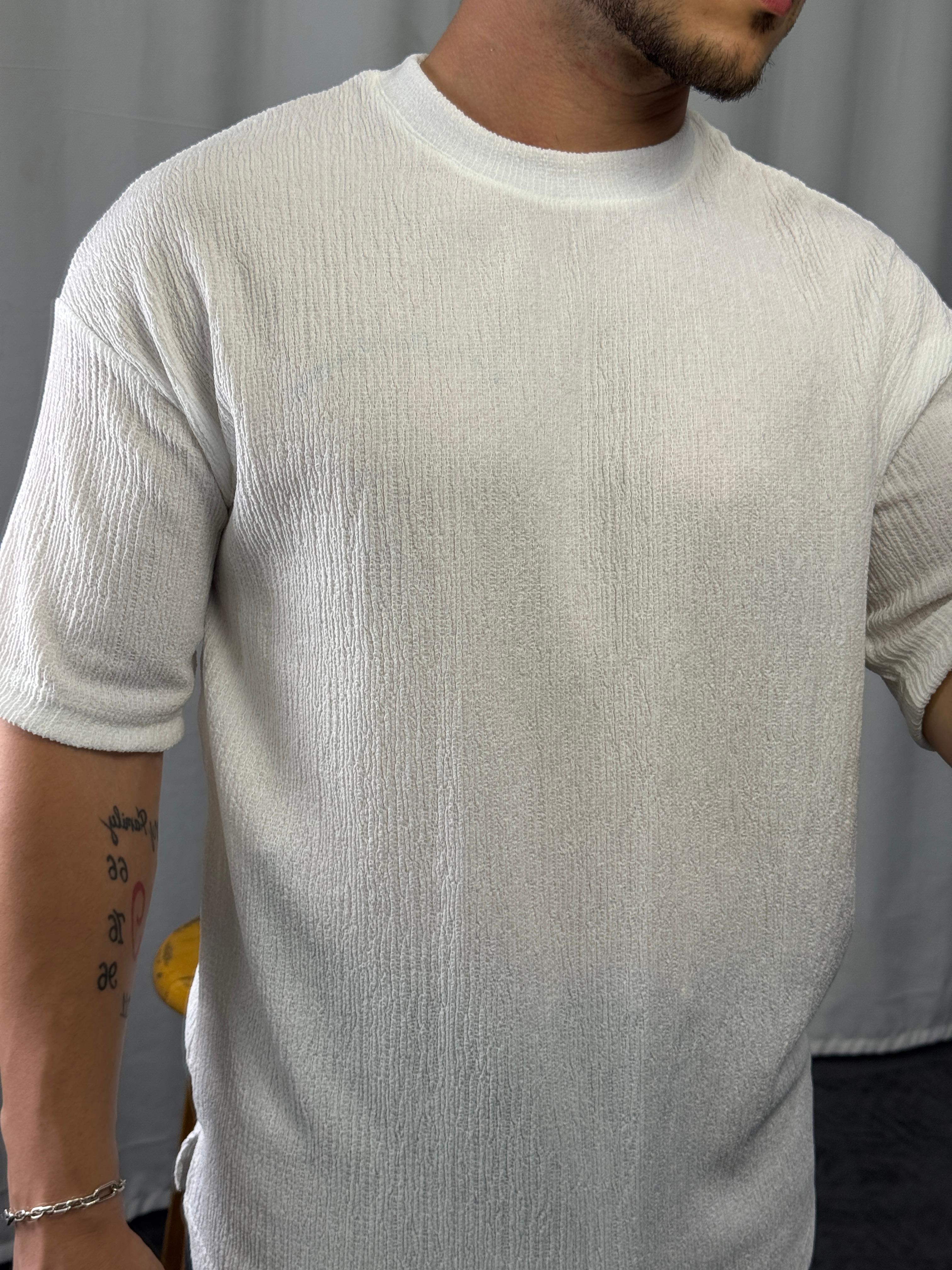 Ekru Ribana T-Shirt BRV358