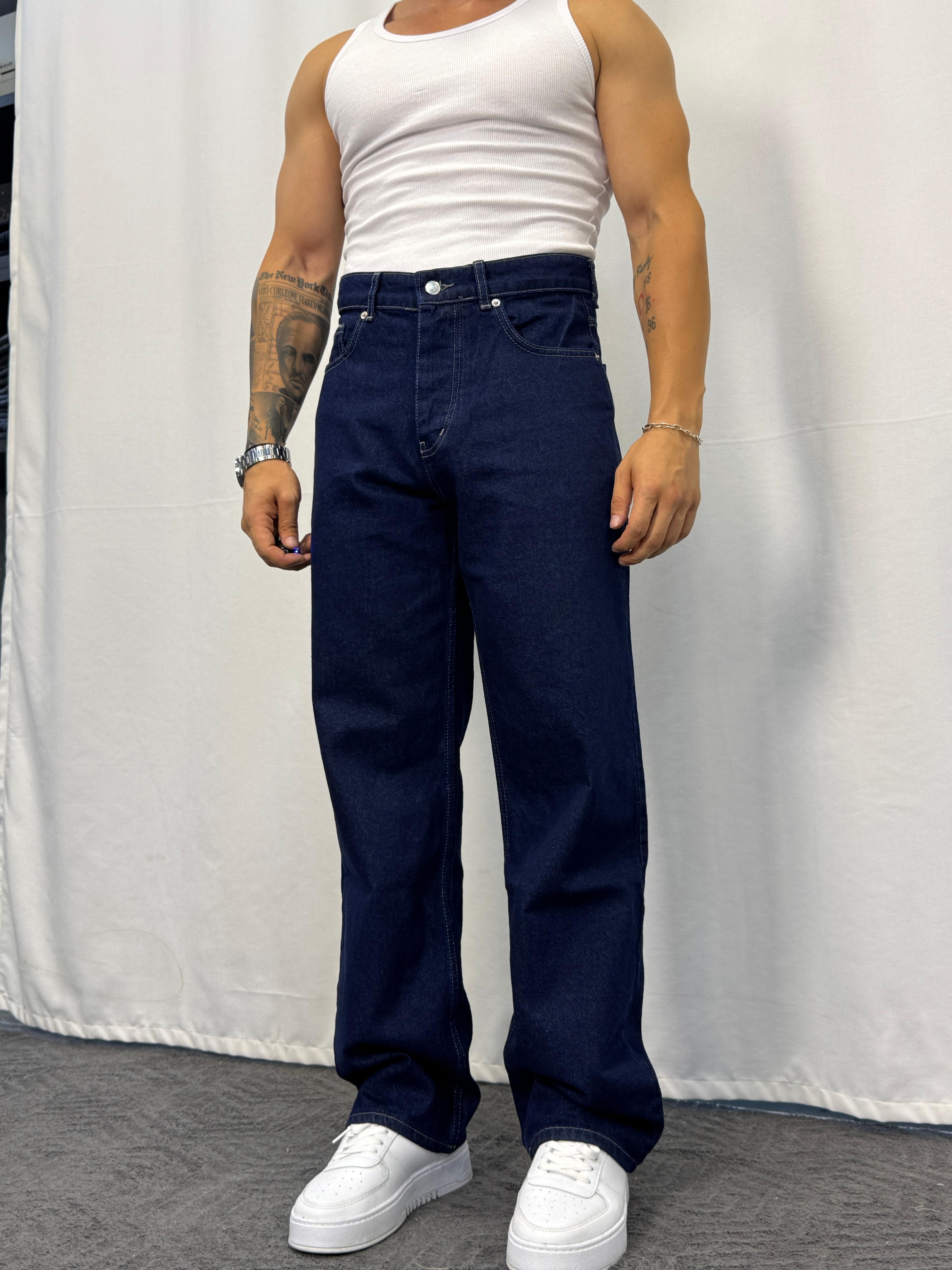 Giesto Baggy Fit Jean  - Lacivert