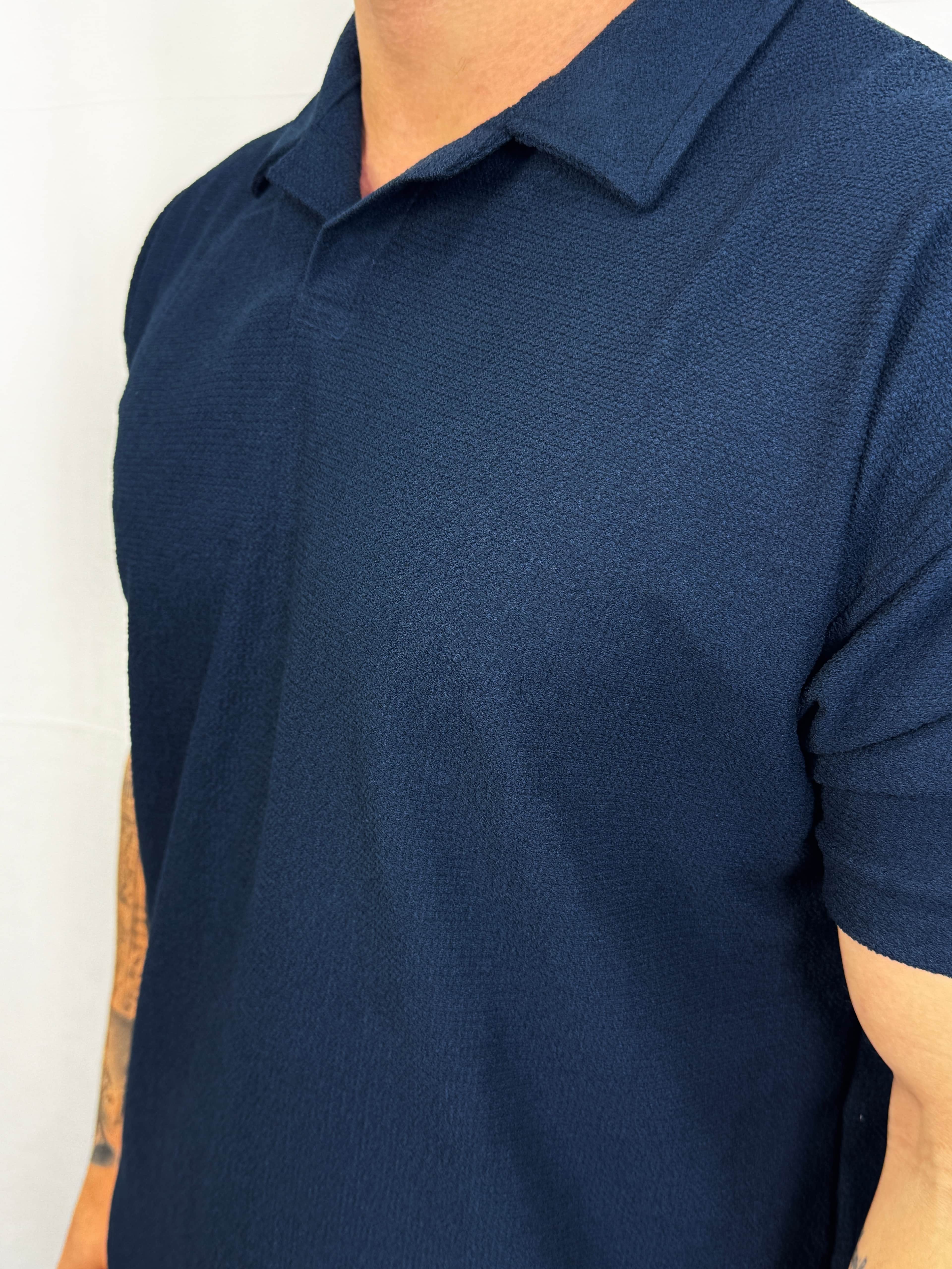 İndigo Pamuk Regular Yakalı T-Shirt BRV315