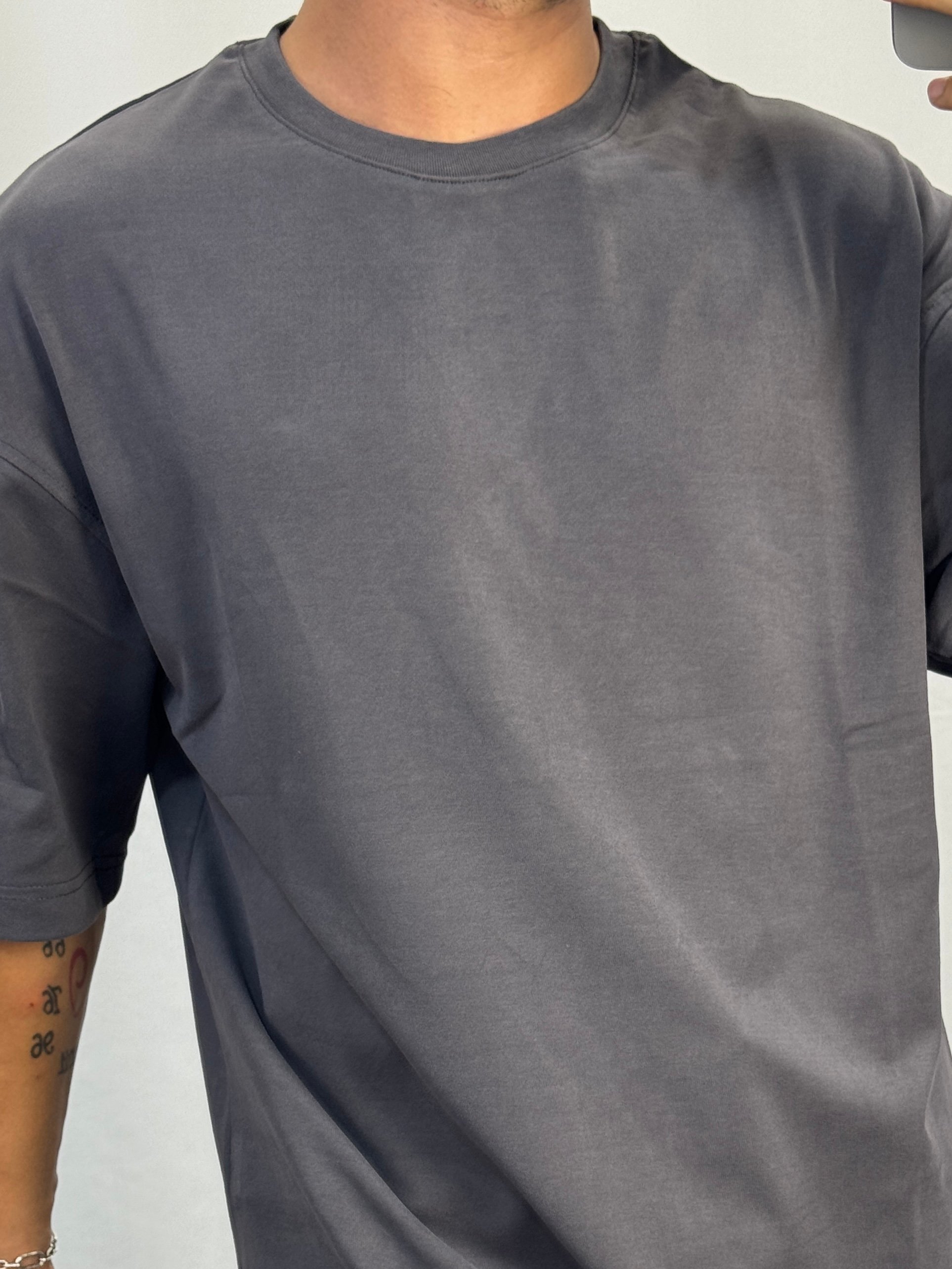 Antrasit Vamos Oversize T-Shirt 