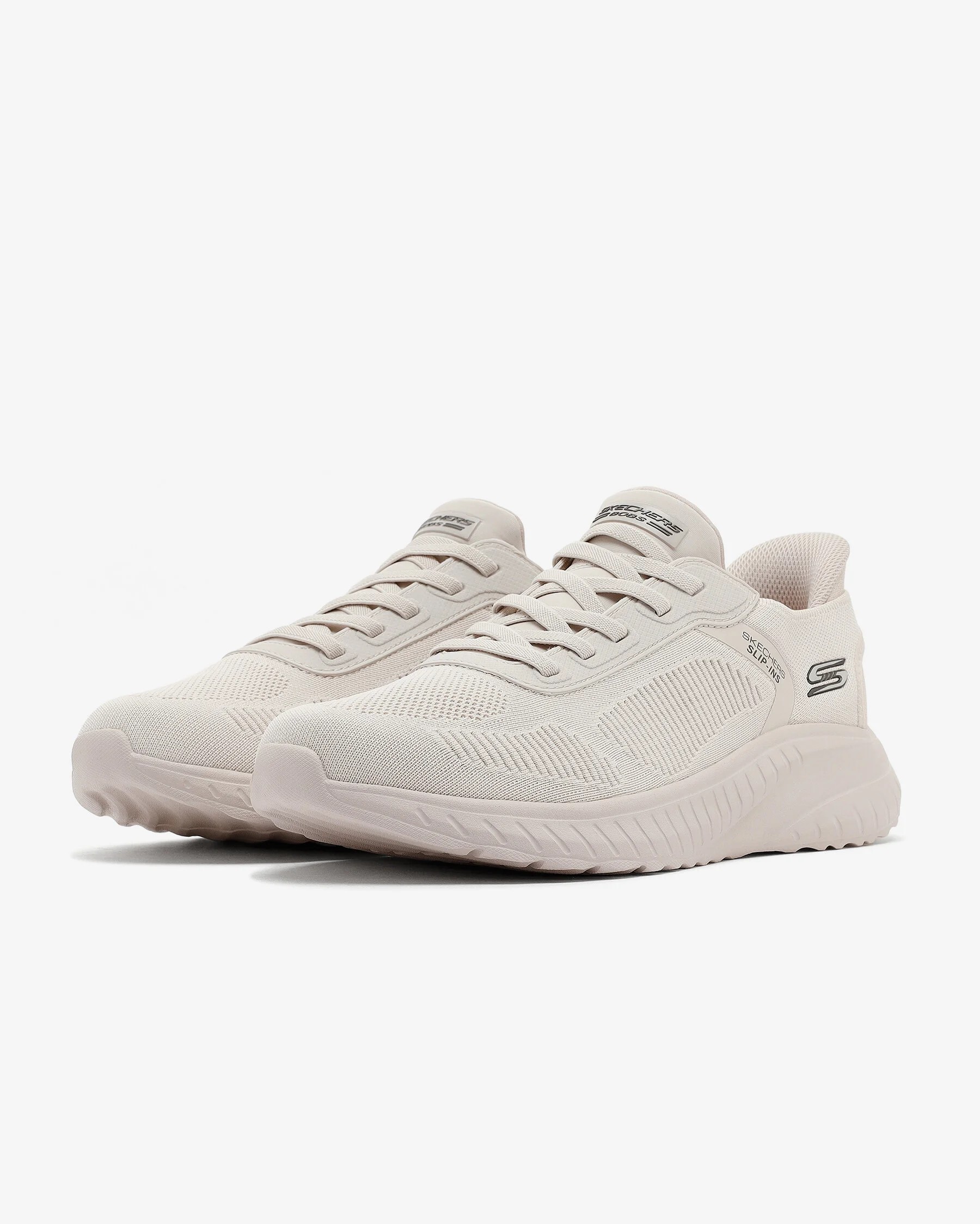 SKECHERS BOBS SQUAD CHAOS SOLID STEP - OFF WHITE