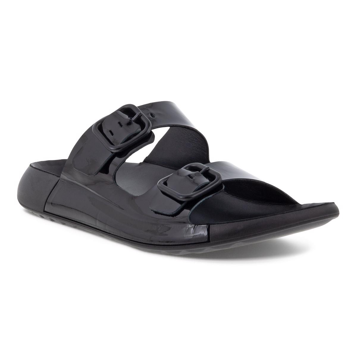 ECCO COZMO W 2-STRAP PREMIUM - BLACK PATENT