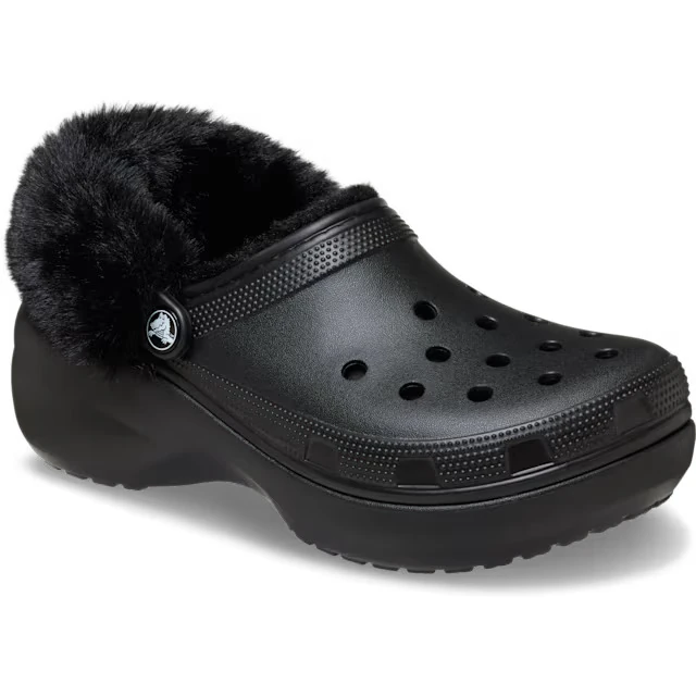 CROCS CLASSIC PLATFORM FUZZ LINED CLOG