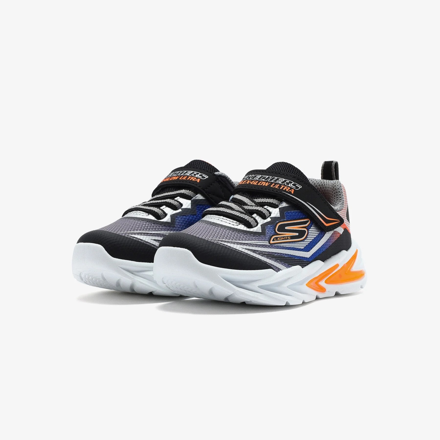 SKECHERS FLEXGLOW ULTRA - BLACK SILVER