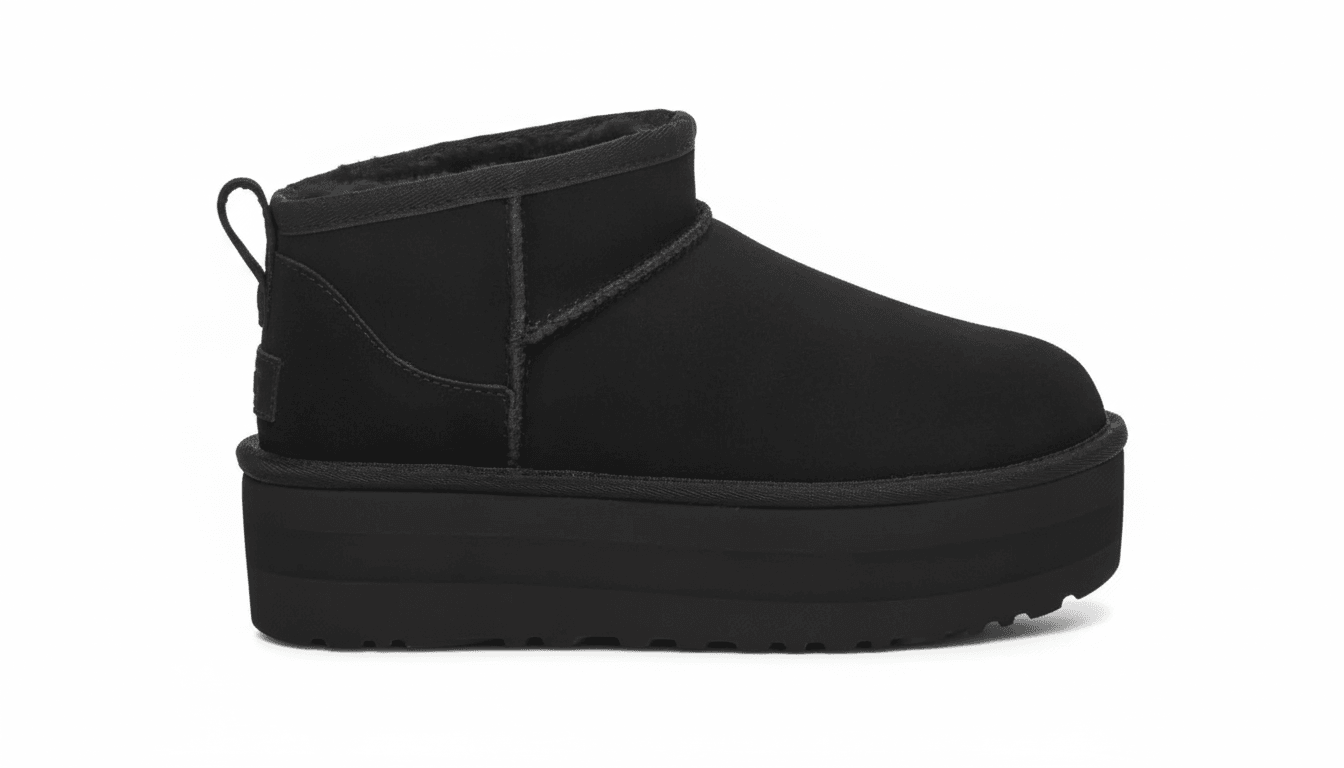 UGG W CLASSIC ULTRA MINI PLATFORM - BLACK