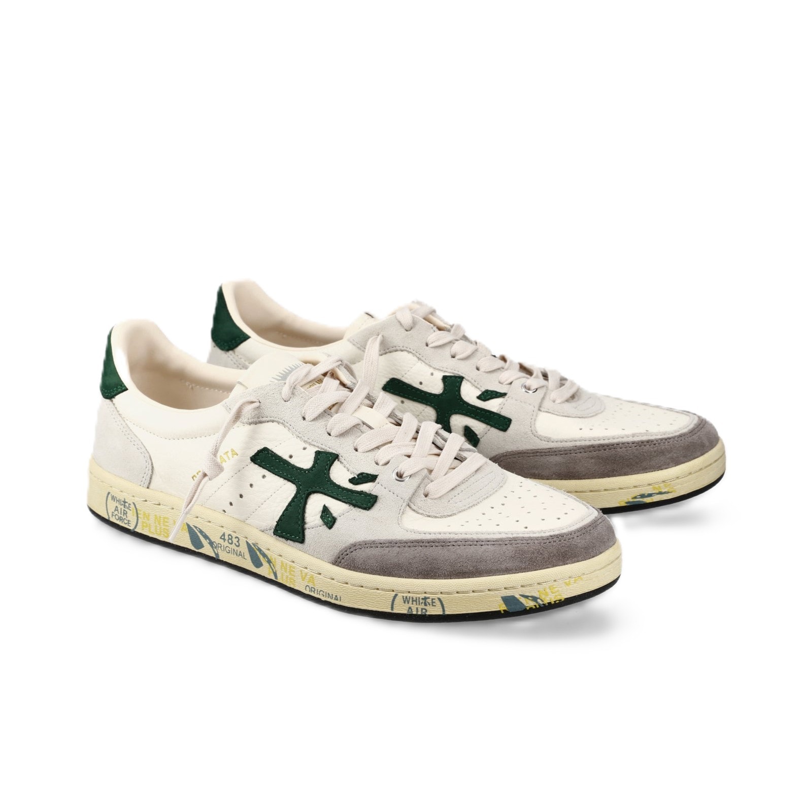 PREMIATA BSKTCLAY 7623 - WHITE GREEN