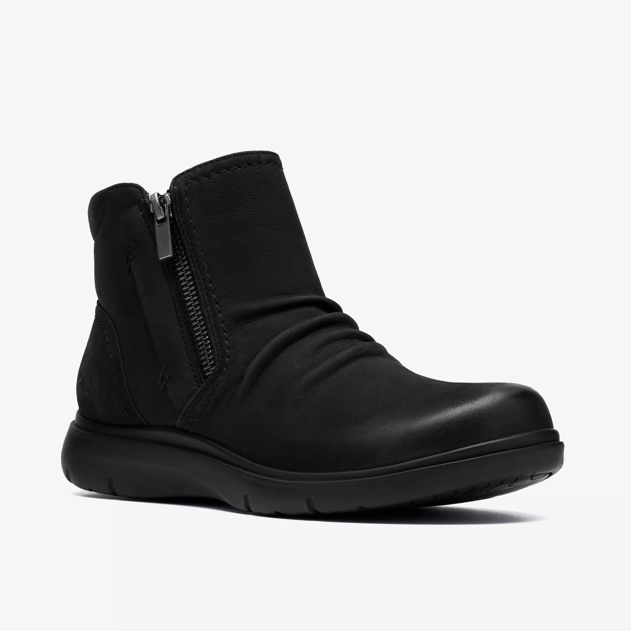 CLARKS CERTINA RUBY - BLACK LEATHER