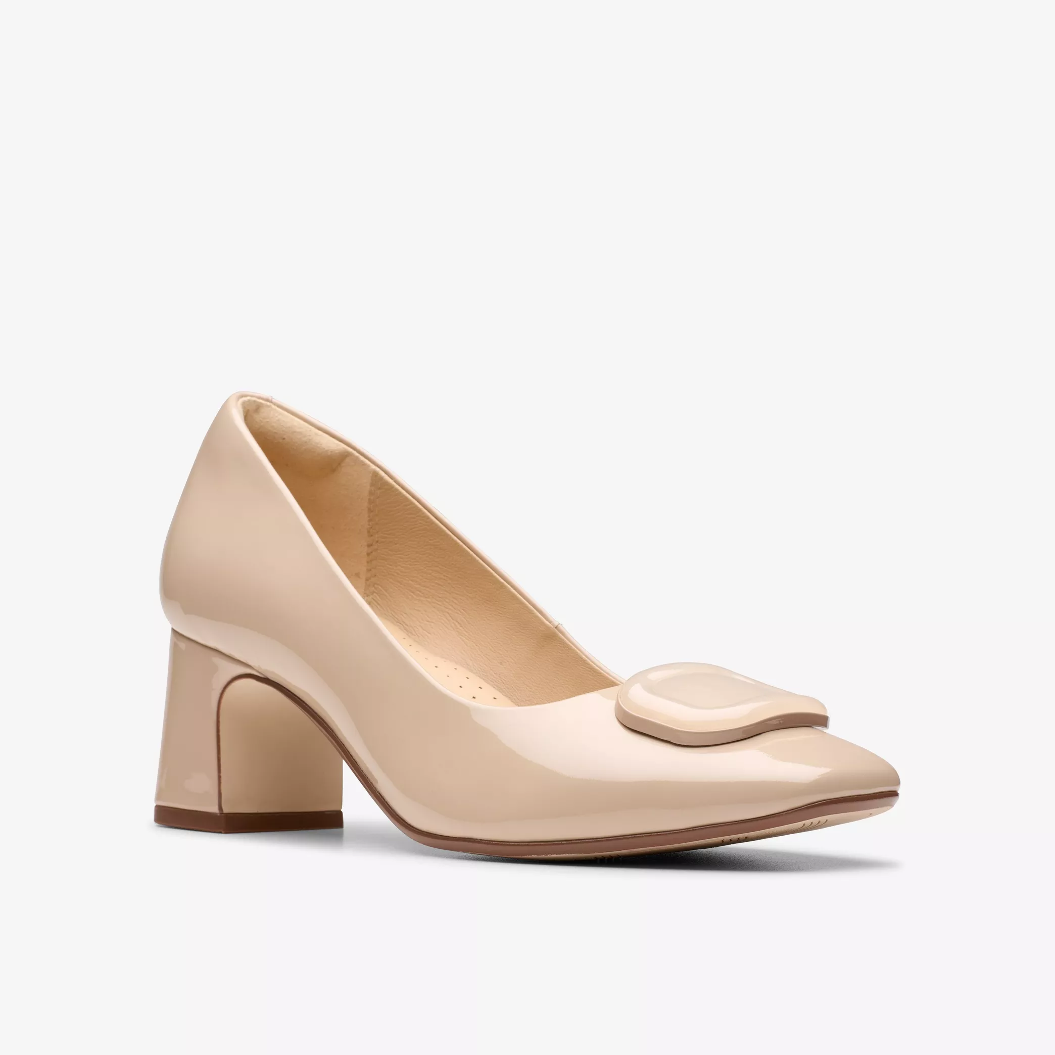 CLARKS FERNIE TRIM - SAND PATENT
