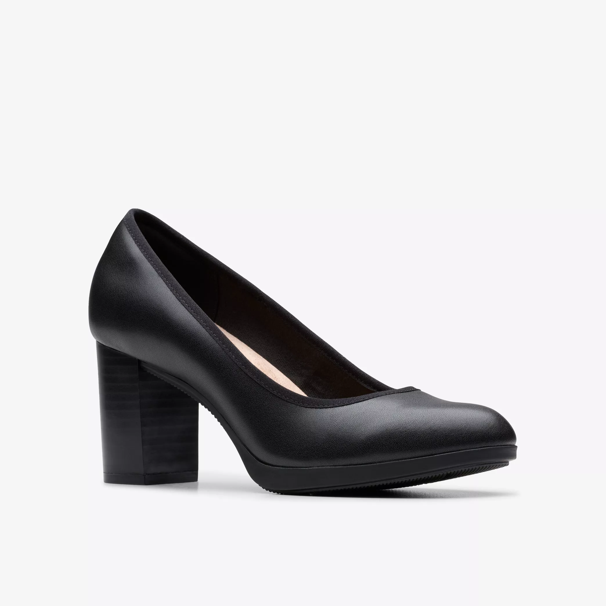 CLARKS BAYLA CARLY - BLACK LEATHER