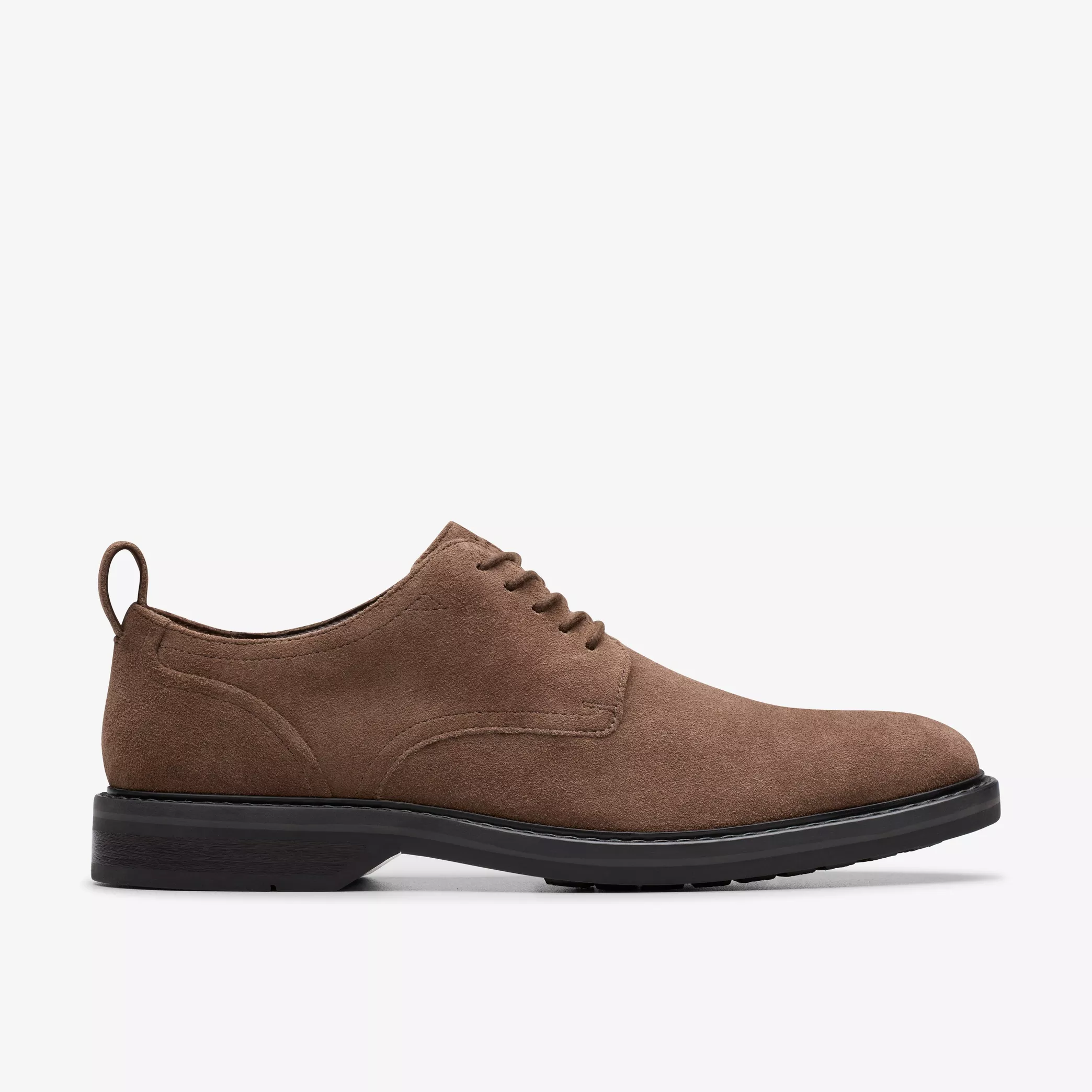 CLARKS ALDWIN LACE - BROWN SUEDE