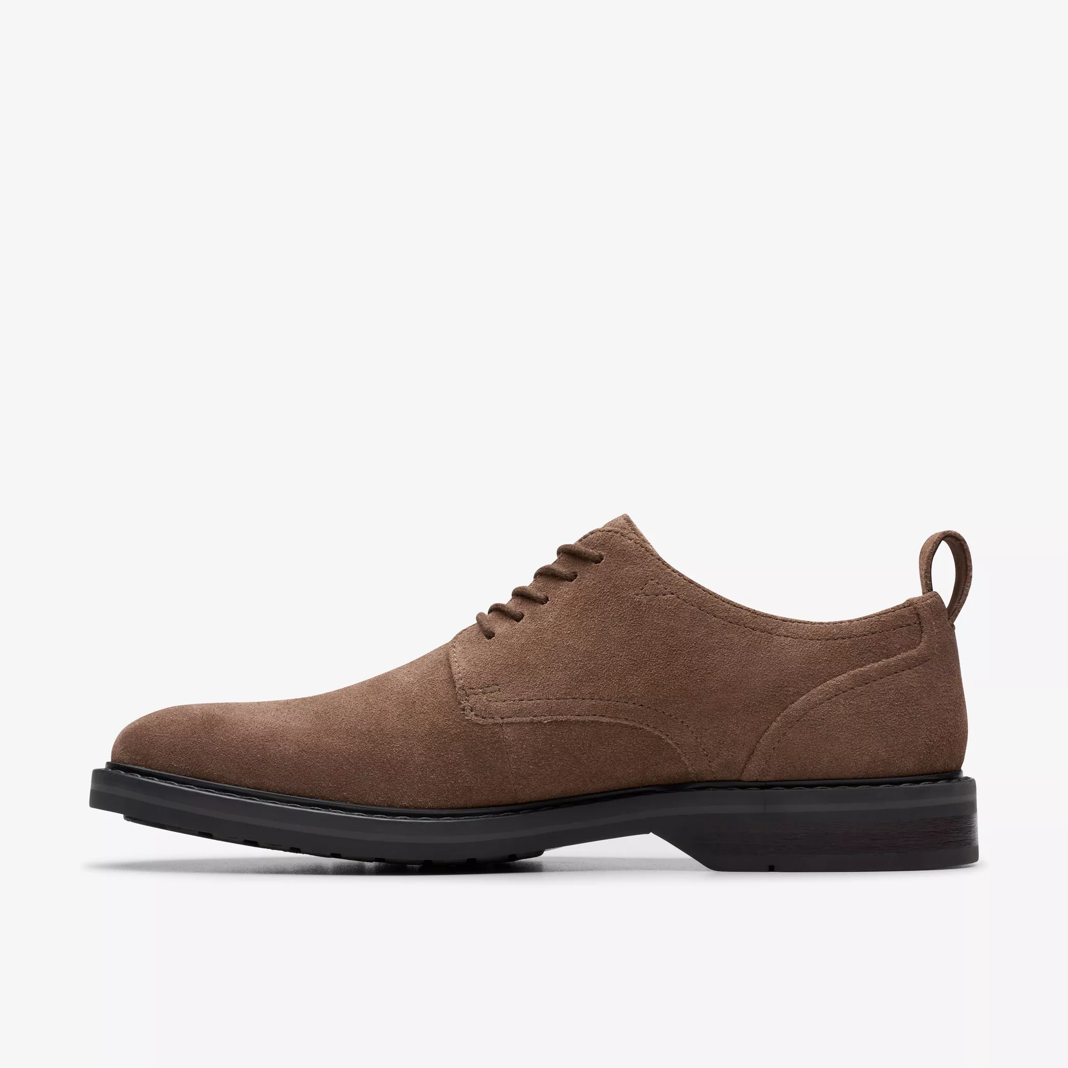 CLARKS ALDWIN LACE - BROWN SUEDE
