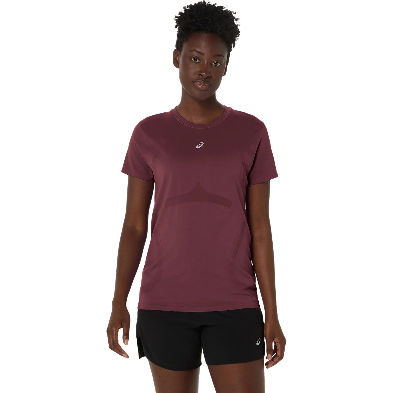 ASICS ROAD SEAMLESS SS TOP - BORDEAUX