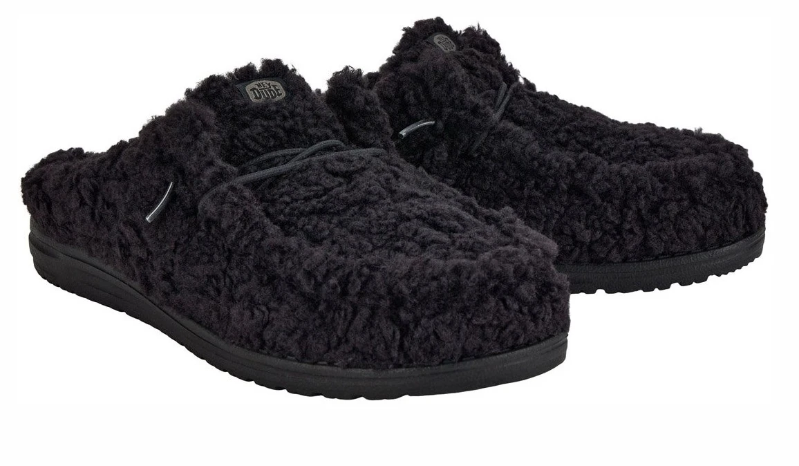 HEY DUDE WALLY SLIPPER - BLACK