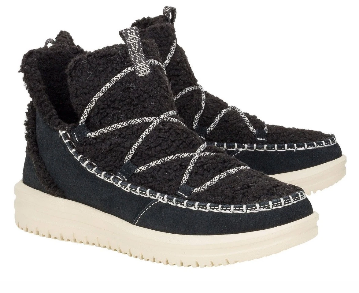 HEY DUDE CAMDEN SUEDE COZY - CHARCOAL