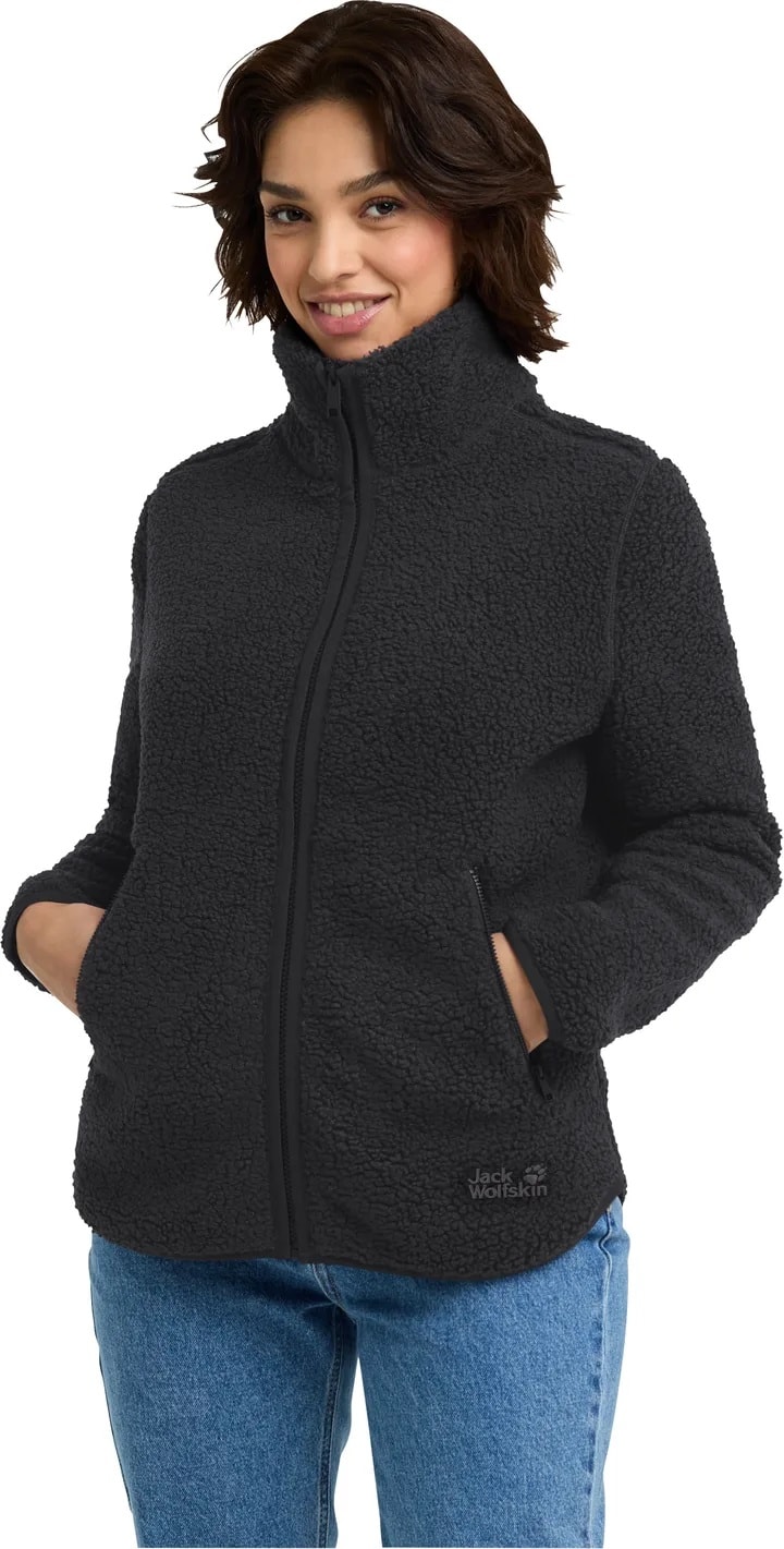 JACK WOLFSKIN HIGH CURL JKT W - BLACK