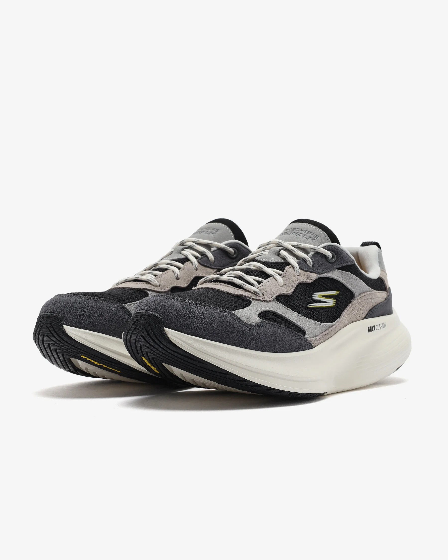 SKECHERS GO WALK MAX WALKER - DAN - CHARCOAL/BLACK