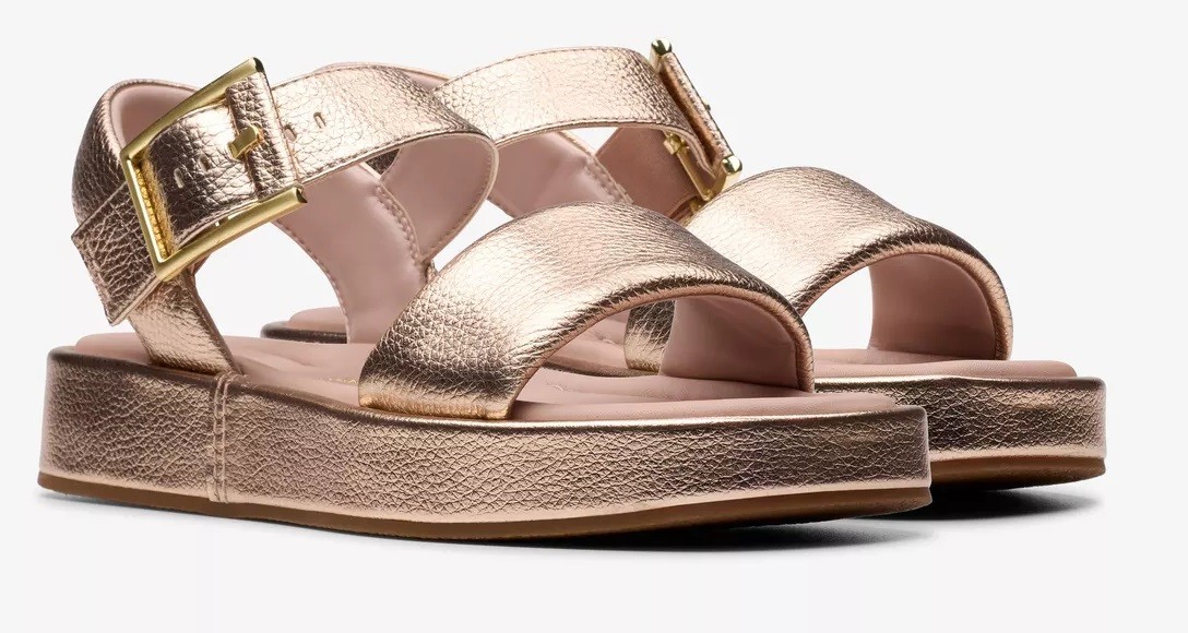CLARKS ALDA STRAP - COPPER METALLIC