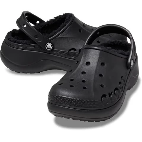 CROCS BAYA PLATFORM LINED CLOG