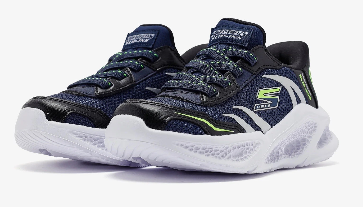 SKECHERS METEOR-LIGHTS BRISK - NAVY BLACK