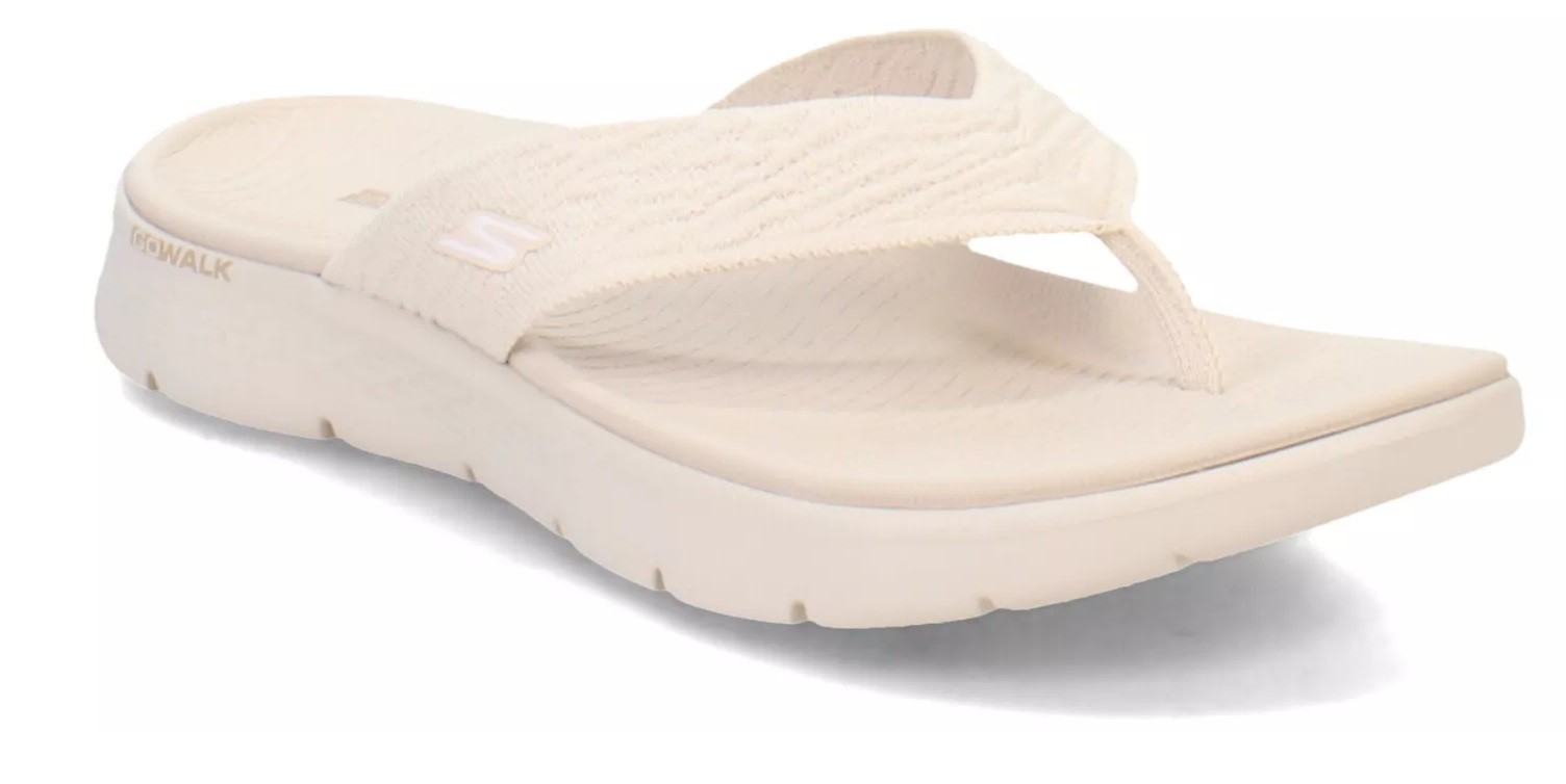 SKECHERS GO WALK FLEX SANDAL - SPLENDOR - NATURAL